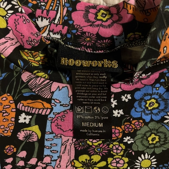 Nooworks mushroom mock neck top - Picture 2 of 5